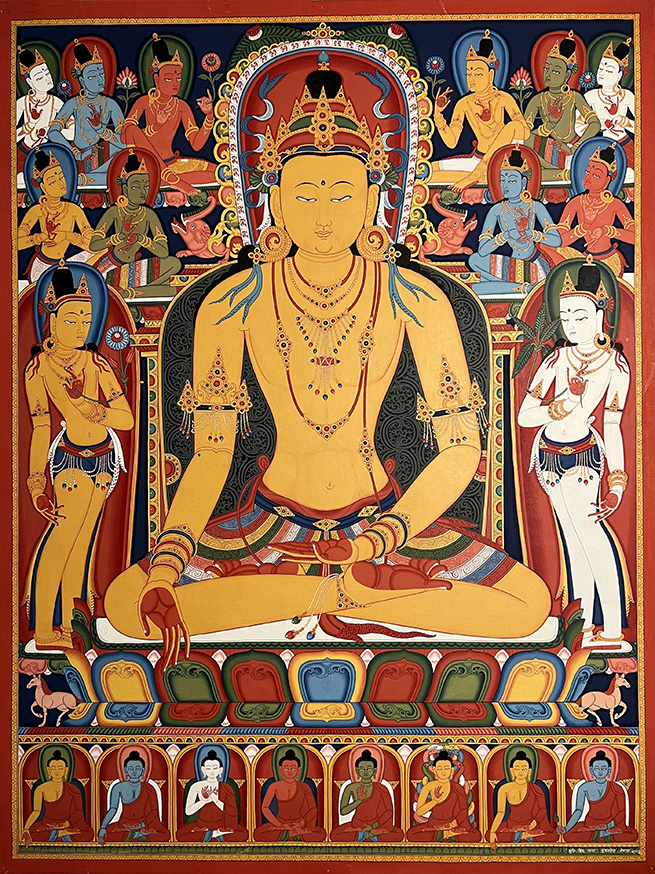 Ratnasambhava Painting by Mukti Singh Thapa